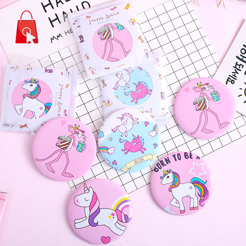 [Hàng mới về] Gương trang điểm mini hình hoạt hình xinh xắn Jp1