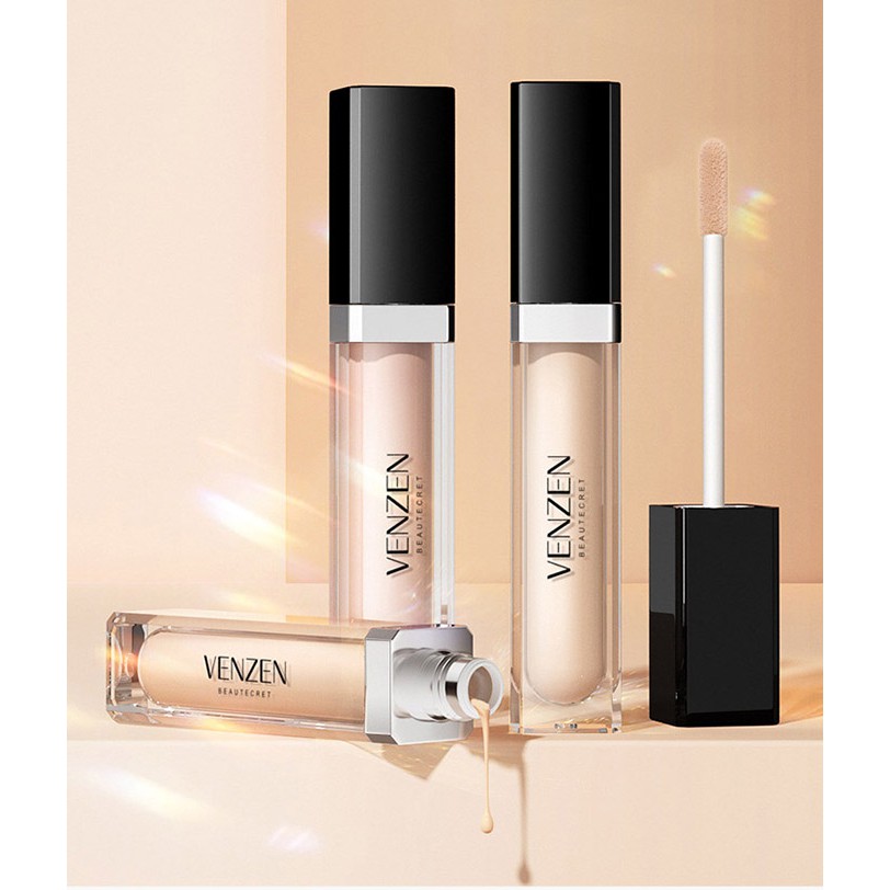 Kem Nền Che Khuyết Điểm Venzen Foundation Concealer Che Phủ Toàn Diện, Dưỡng Ẩm 7ml MS6008