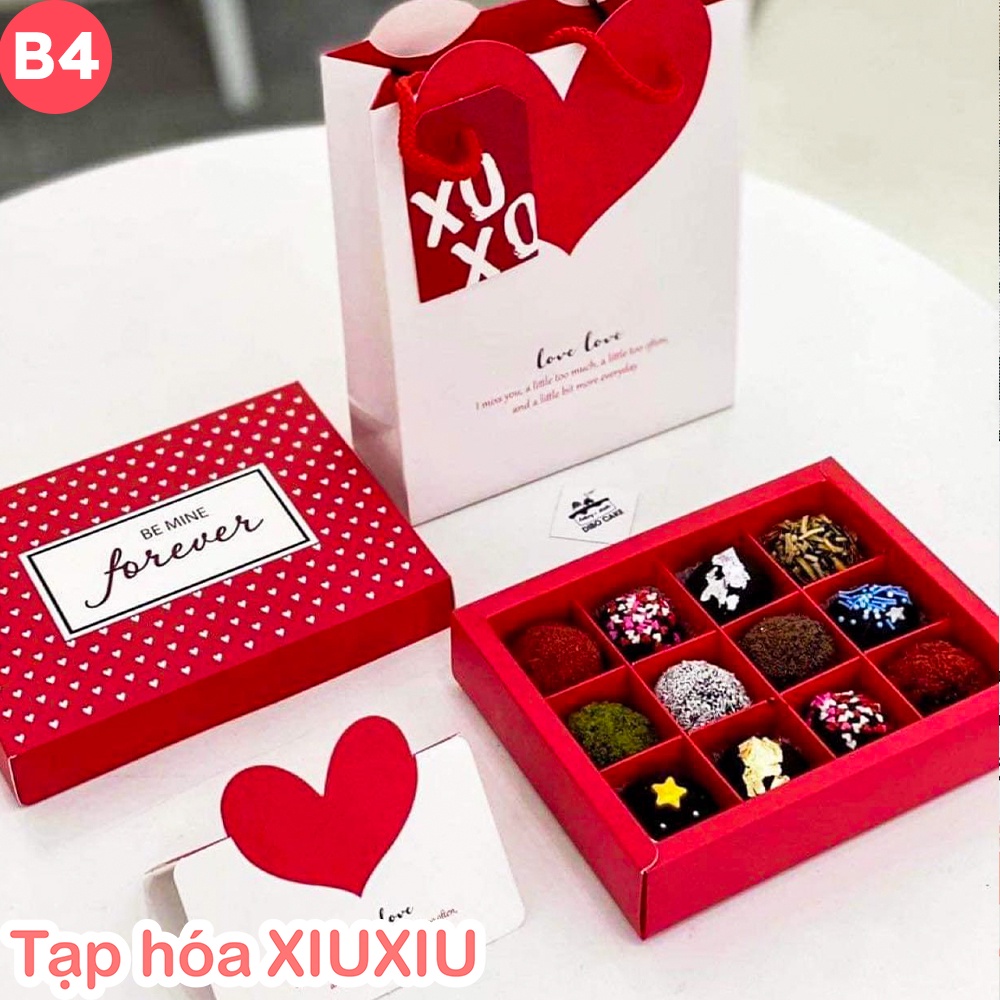 Set Socola Valentine Truffle Cực Ngon, Sô Cô La Tươi, Quà Tặng Cho Bạn Gái, Người Yêu, Nữ, Nam