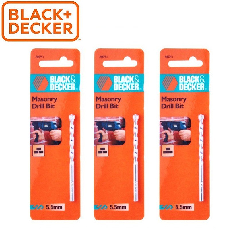 Bộ 3 mũi khoan Black Decker A8674 5.5MM