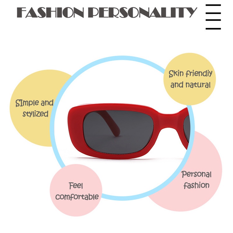 Kính mát chống tia UV hình oval đáng yêu cho bé