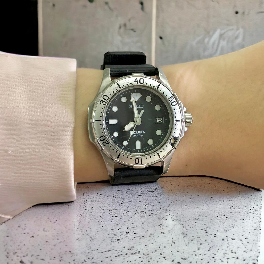 Đồng hồ nam thương hiệu Seko Nhật Bản, phong cách năng động, còn mới 90%