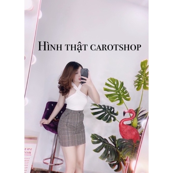 Áo 2 dây đắp chéo cổ yếm - mua hóa đơn trên 300k được tặng 1 phần quà từ shop CAROTSHOP | BigBuy360 - bigbuy360.vn