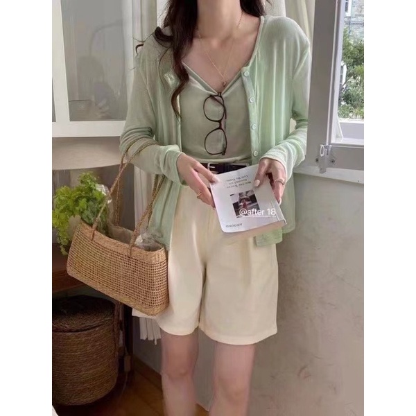 Set áo khoác mỏng kèm 2 dây