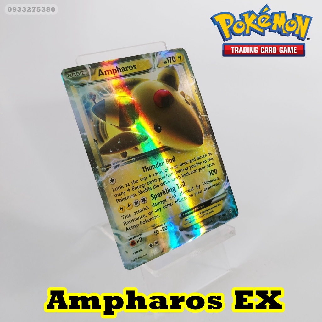 Thẻ bài Pokemon Ampharos EX