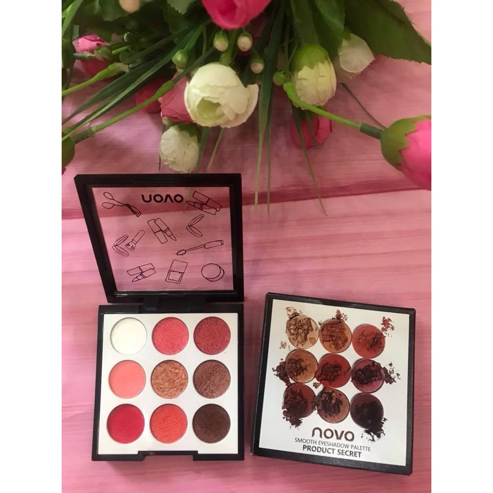 Phấn mắt NOVO 9 ô bảng màu siêu HOT | BigBuy360 - bigbuy360.vn