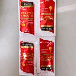 DÂY 10 GÓI DẦU GỘI XẢ TRESEMME KERATIN SMOOTH 7G
