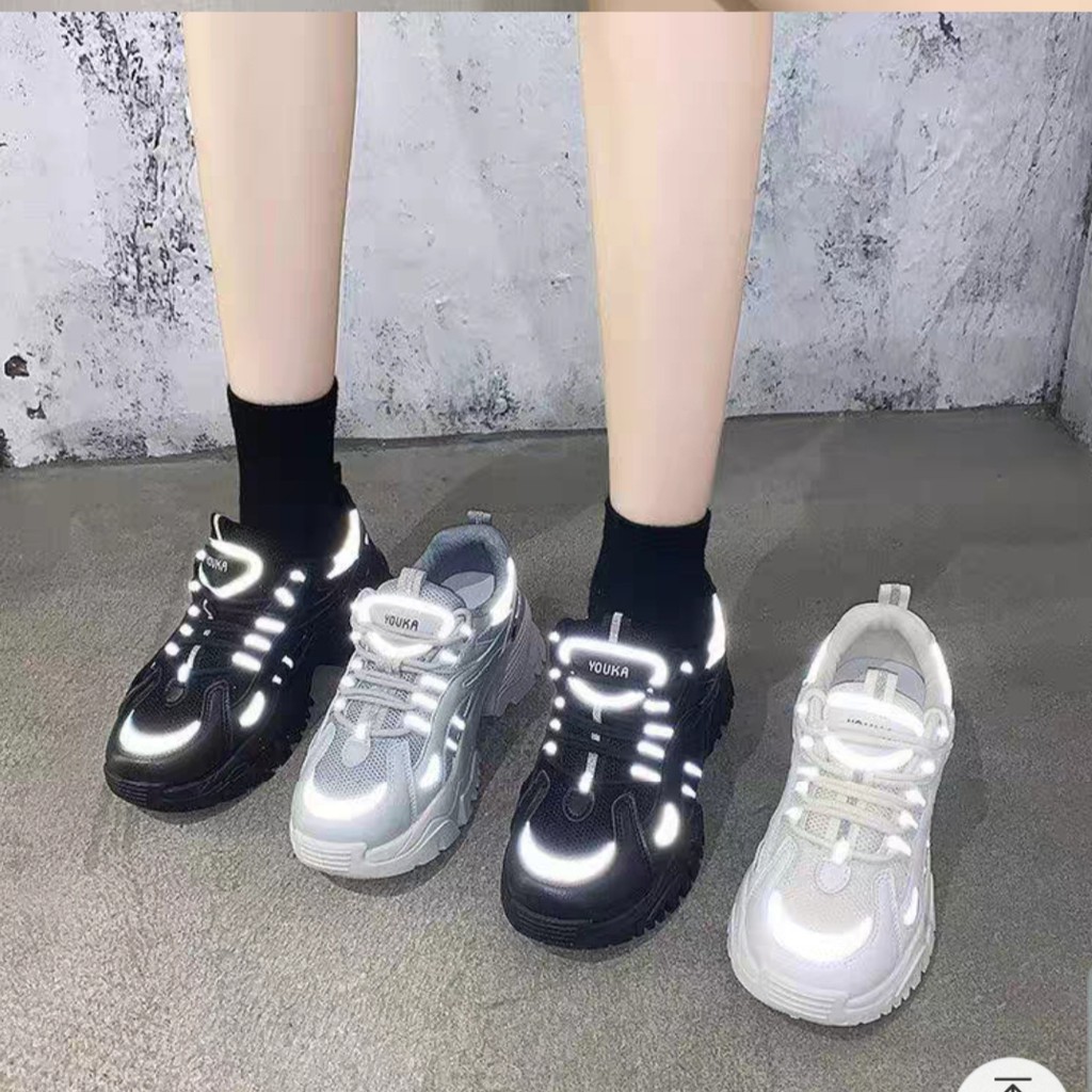 Giầy thể thao nữ độn đế 5p(FREESHIP),giầy phản quảng trẻ trung,cá tính -T3M | BigBuy360 - bigbuy360.vn