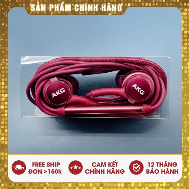 ✔️Bảo hành 12T✔Tai Nghe Chính Hãng AKG Limited Đỏ Mận cho Samsung S9 S9 Plus S10 S10Plus Phiên bản giới hạn Bass âm mạnh