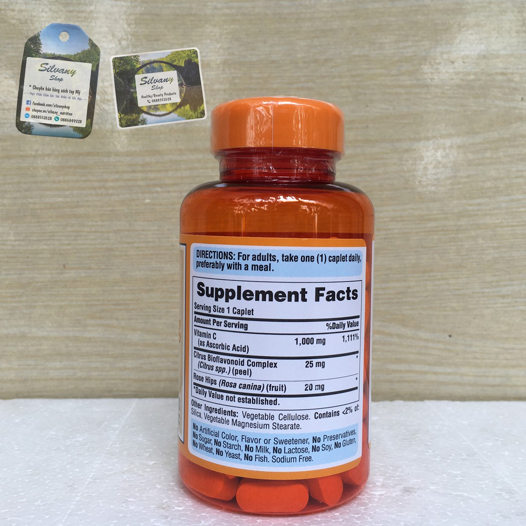 Viên uống Bổ Sung Vitamin C Puritan's Pride - Nhanh Liền Sẹo, Mờ Vết Thâm | BigBuy360 - bigbuy360.vn