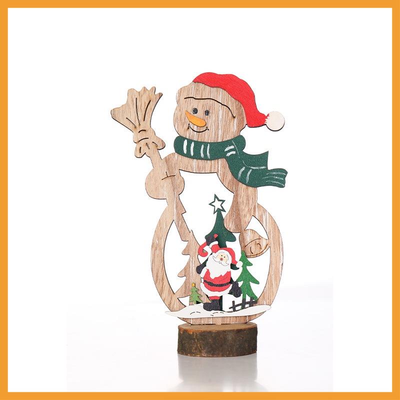 Cây thông noel mini bằng gỗ để bàn trang trí nhà cửa