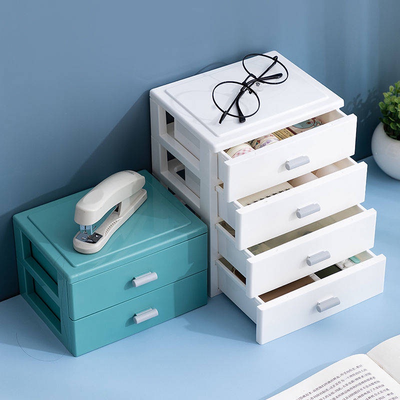 🎈Hộp lưu trữ máy tính để bàn Văn phòng phẩm Mỹ phẩm trang sức ngăn kéo đa chức năng  Mini Trumpet