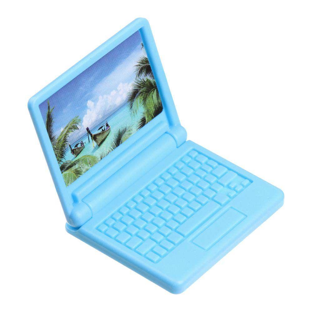 Mô Hình Laptop Đồ Chơi Sáng Tạo Cho Nhà Búp Bê REBUY1 1: 12