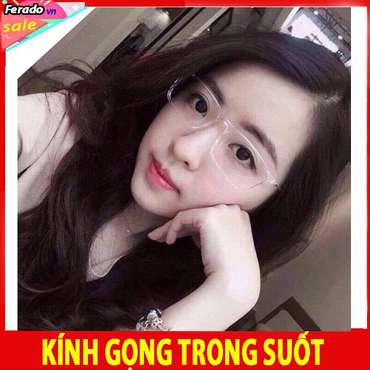 Kính gọng vuông Trong suốt