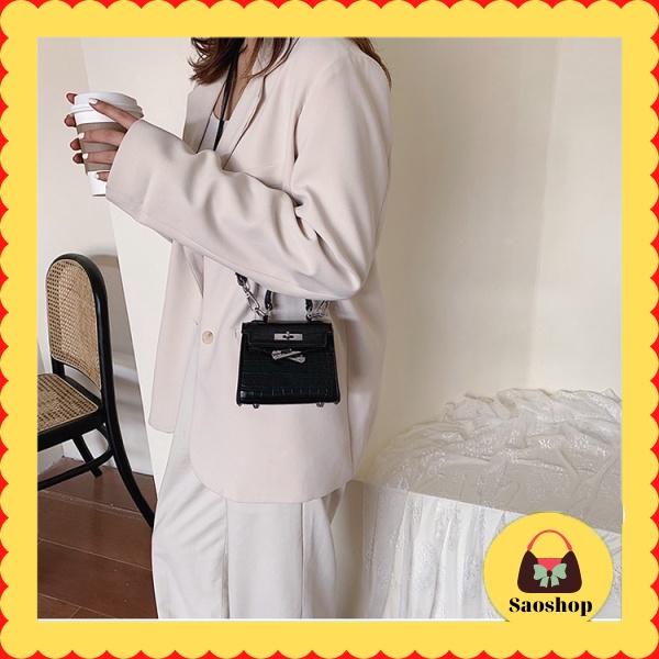 Túi HM mini đeo chéo dễ thương không vừa điện thoại - Saoshop