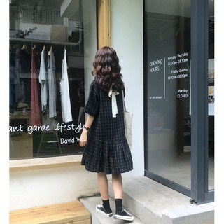 Váy Baby Doll Kẻ Ô