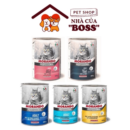 date 2024 - Pate cho Mèo Morando Professional 400g / hộp - Nhà của Boss
