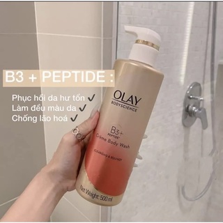Sữa tắm olay b3 + peptide