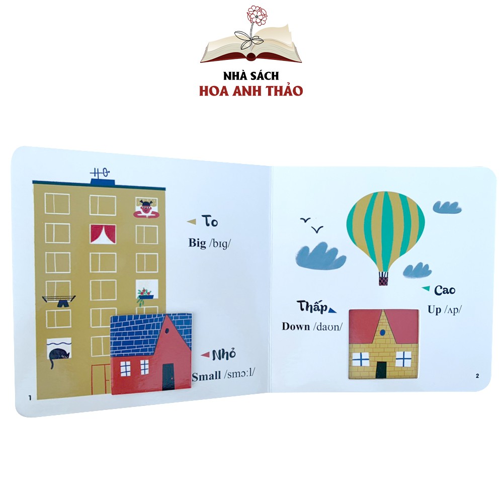 Sách - Đục trổ thông minh Những từ vựng đầu đời của bé song ngữ Việt Anh cho bé dưới 6 tuổi (Bộ 4 quyển)