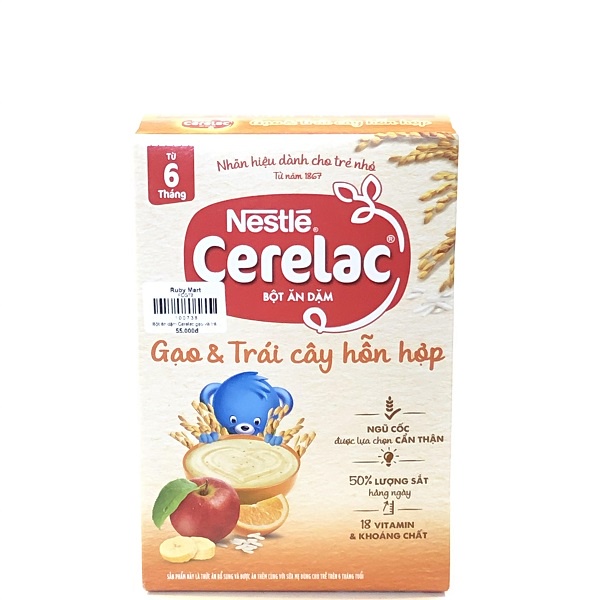 [ CHÍNH HÃNG ] Bột Ăn Dặm Nestle Cerelac hộp 200g