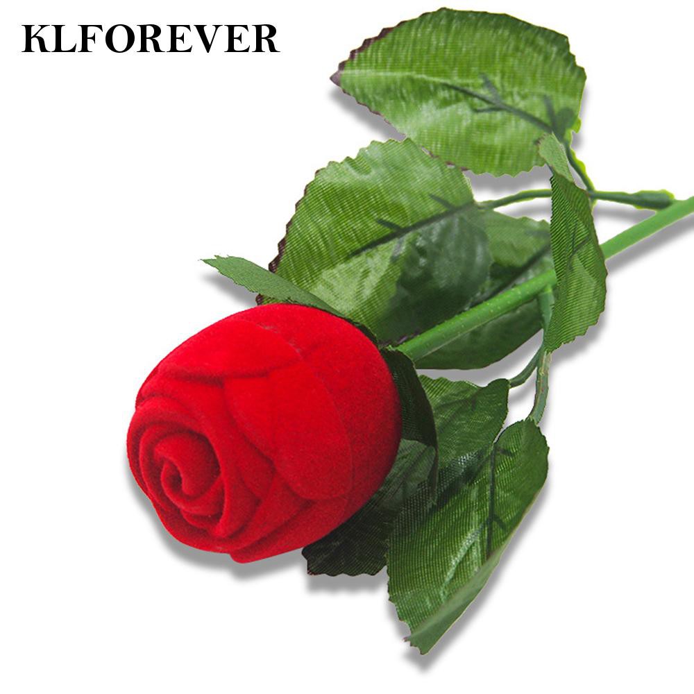 1 Hộp Đựng Nhẫn Hình Hoa Hồng Klforever11