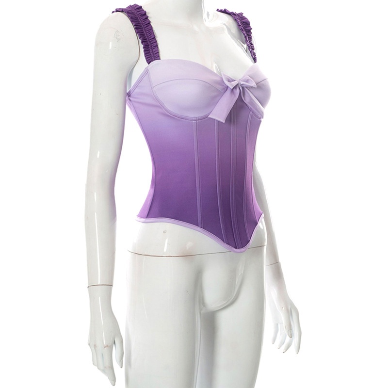 Đai Nịt Ngực Gắn Nơ Bướm Viền Xương Cá Gợi Cảm Cho Nữ