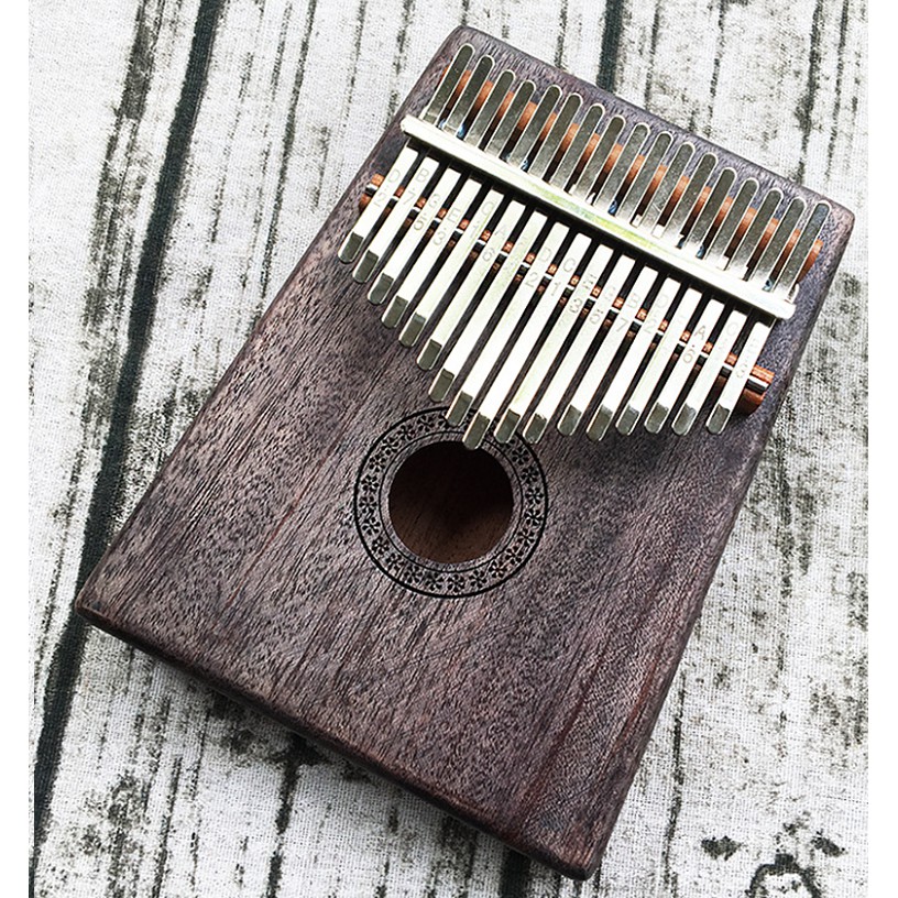 Đàn Kalimba Gỗ cao cấp Stiller màu trà 17 phím - 17 keys - HÀNG CÓ SẴN