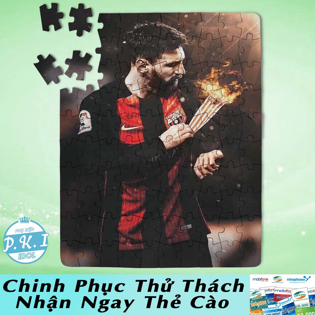 QUÀ TẶNG THỂ THAO - Xếp Hình Puzzle Lionel Messi - Tặng Thẻ Cào Cho Khách Chinh Phục Được