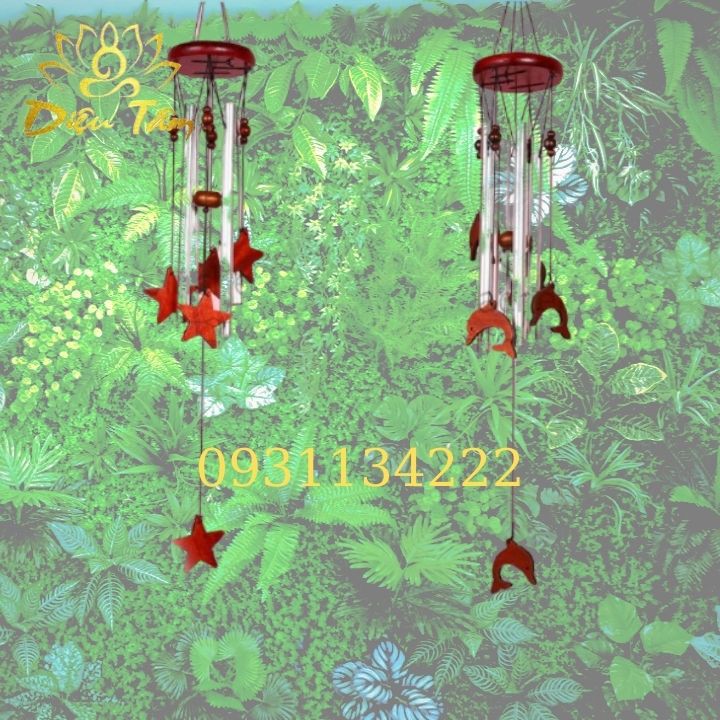 Chuông gió phong thuỷ 4 thanh may mắn