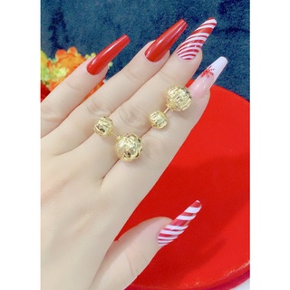 Bông tai nữ trái cjaau chạm siêu xinh mạ 18k p1165