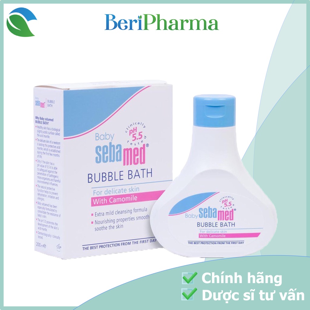 ✅[CHÍNH HÃNG] Sebamed Sữa Tắm Dịu Nhẹ Toàn Thân pH5.5 Baby Bubble Bath 200ml