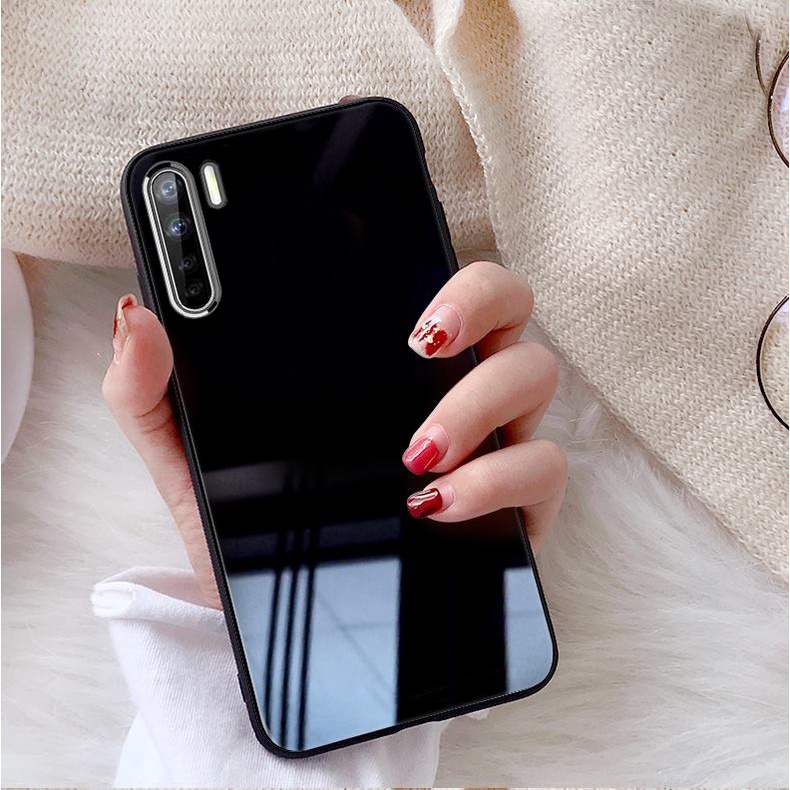 Ốp Lưng OPPO A91, Reno 3 Mặt kính gương sáng bóng cao cấp