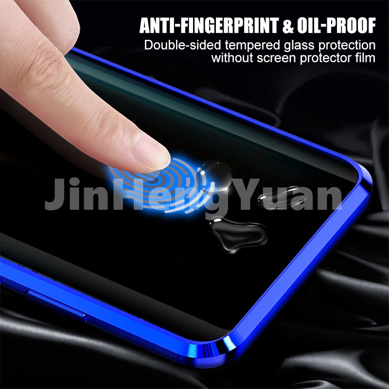 Ốp lưng kim loại cường lực từ tính chống nhìn trộm cho Samsung Galaxy S8 S9 S10 Plus Note 8 9 10