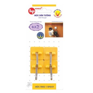 Combo 10vĩ móc dán tường 4cái nhiều màu chất lượng cao