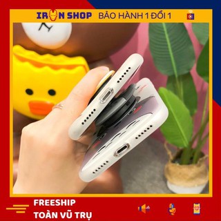 ỐP LƯNG IPHONE - ỐP LƯNG CÚN YÊU VÀ TOTORO (Tặng Popsocket)