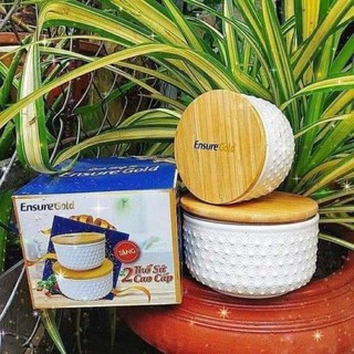 BỘ 2 THỐ SỨ CAO CẤP CÓ NẮP GỖ SANG