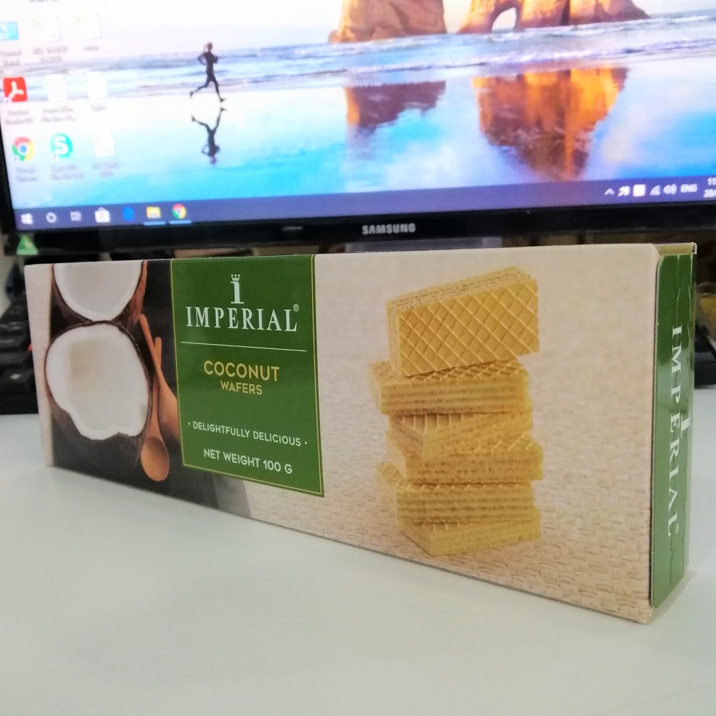 Bánh Xốp Kem Imperial Thái Lan Hương Dừa Coconut Wafers (Hộp 100g)