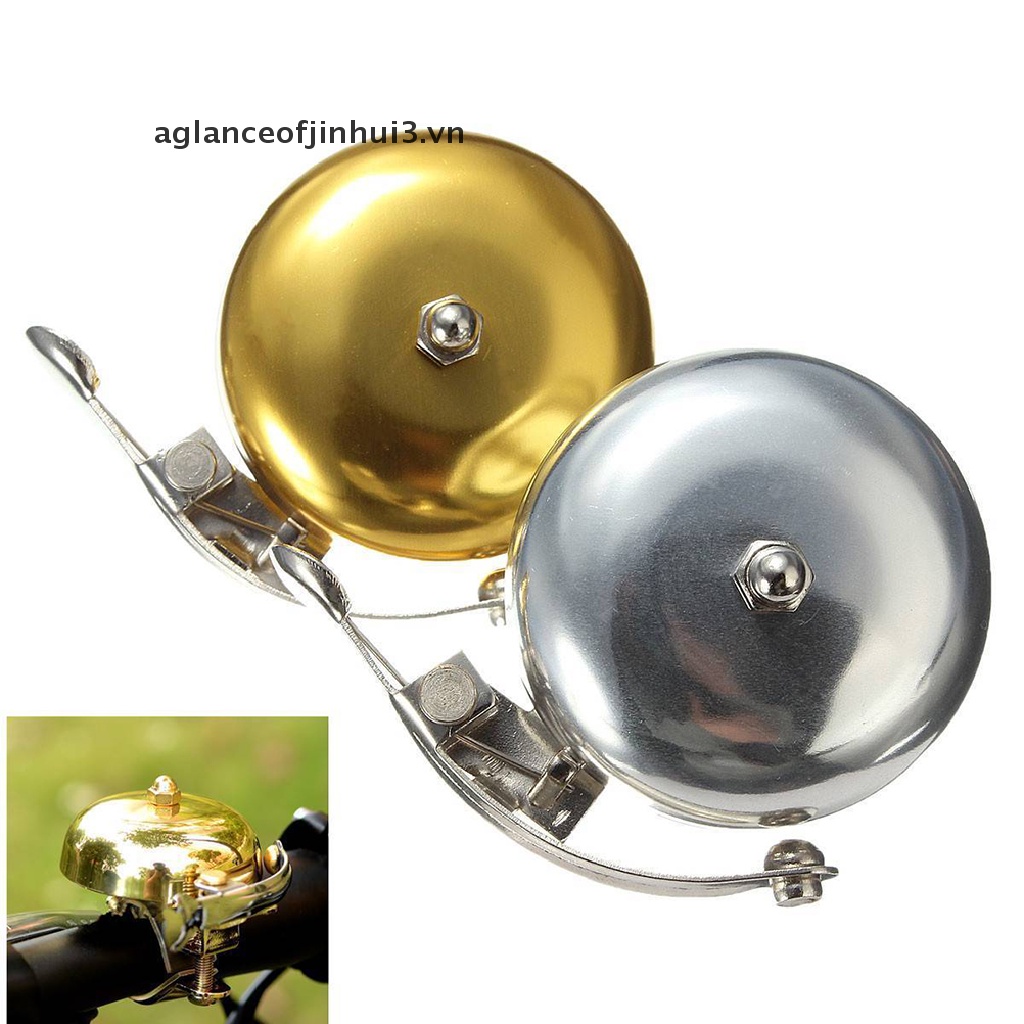 * * Afhvn * * Chuông Cảm Ứng Âm Thanh Một Chạm Cổ Điển Gắn Tay Lái Xe Đạp Mới