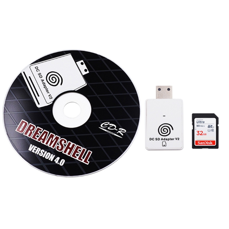 Đầu Đọc Thẻ Nhớ SD TF V2 Cho Dreamcast Và Bộ Sạc Dreamshell