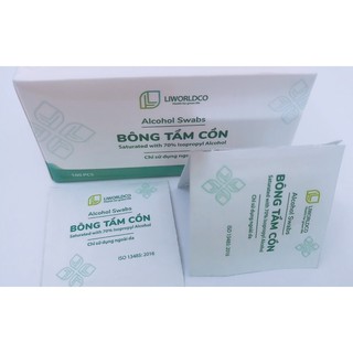 Bông tẩm cồn 100 miếng