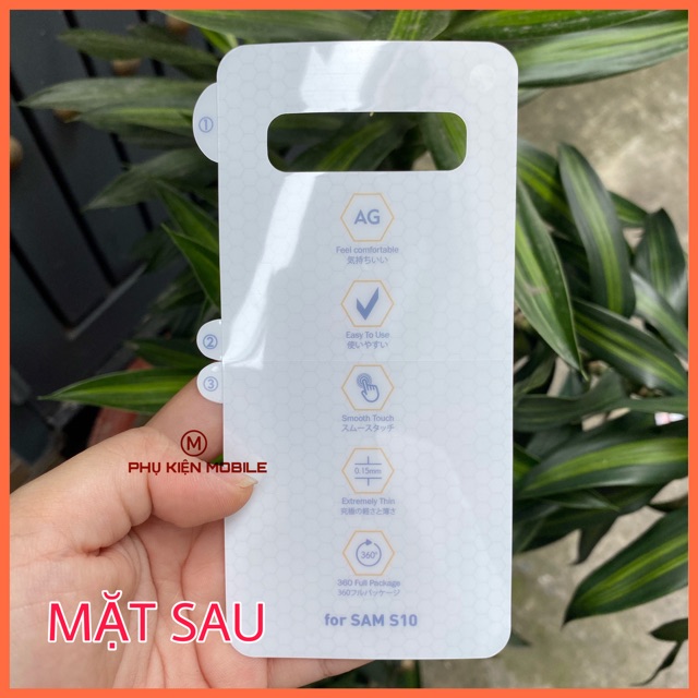 DÁN PPF DẺO NHÁM CHỐNG VÂN TAY DÀNH CHO SAMSUNG S8 S9 S8+ S9+ S10 S10+ NOTE8 NOTE9 NOTE10 NOTE10+