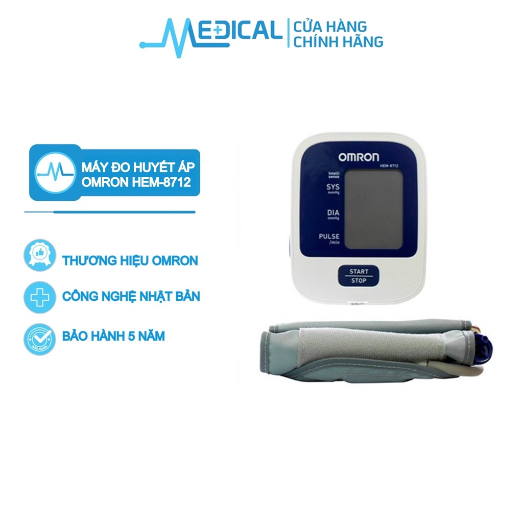 Máy đo huyết áp OMRON HEM-8712 bảo hành 5 năm chính hãng - MEDICAL