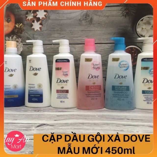 Combo Cặp dầu gội xả Dove Thái Lan 450ml