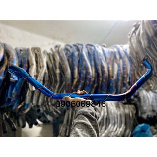 Cổ Inox full màu xanh titan cho xe Ex150-Ex135-Winner-Sonic-RaiderFi-Wave-Sirius XC