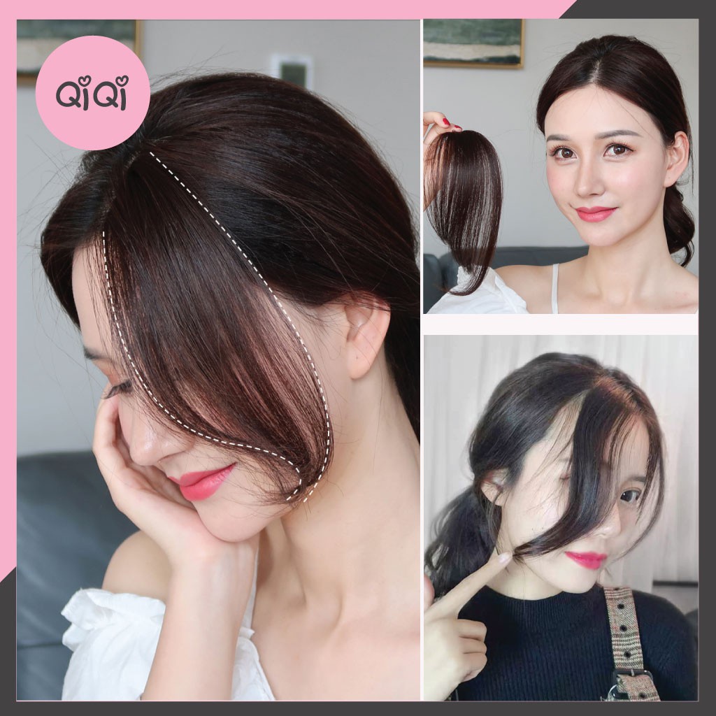 [TÓC GIẢ] FREESHIP 50K ☀️ MÁI DÀI RỜI HAI BÊN TẠO DÁNG TÓC SANG CHẢNH 1 CÁI
