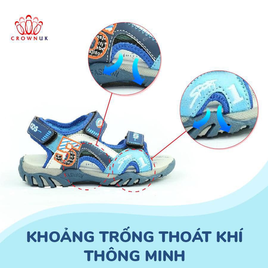 Giày sandal bé trai ưa vận động Crown UK Space cruk523 cho trẻ từ 4 - 10 tuổi - Hàng nhập khẩu