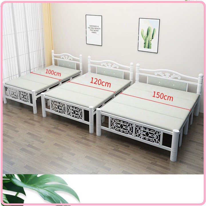 RE0674 Giường sắt gấp gọn 100x195cm - Giường xếp sắt | BigBuy360 - bigbuy360.vn