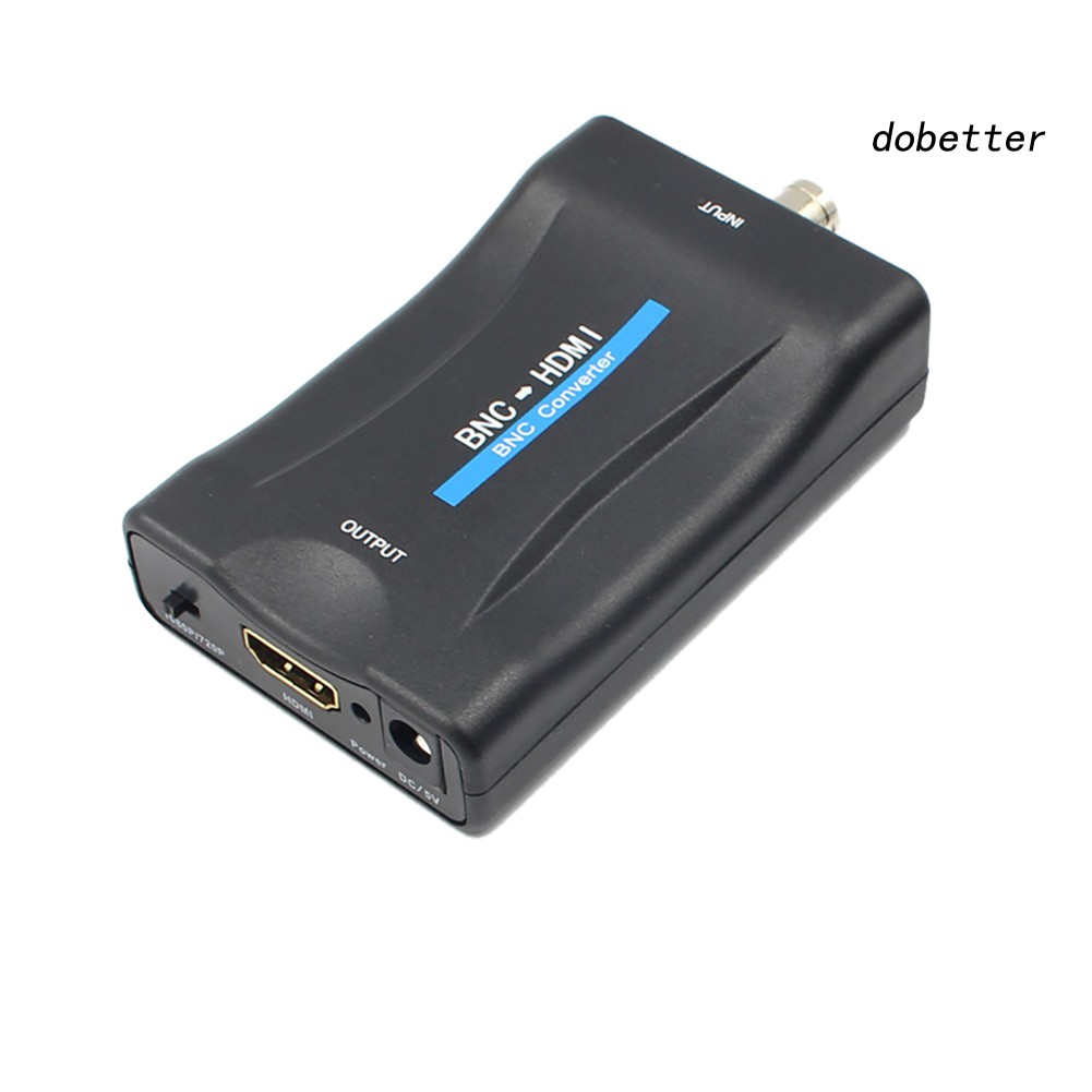 DOH_1080P/720P BNC to HDMI Video Converter Adapter for Camera/CCTV/Game Console/TV