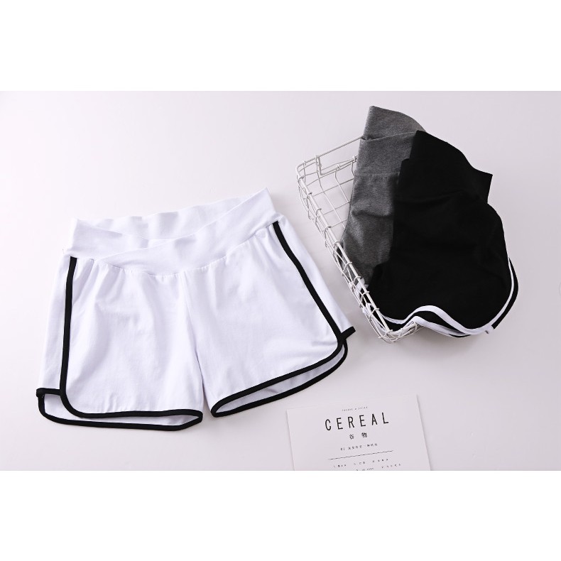 Quần Sooc Cotton Bầu Cực Mềm Mát Co giãn Thoải Mái Q83