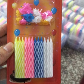 Combo 1 hộp 24 vỉ nến xoắn- đèn cầy loại lớn/bé